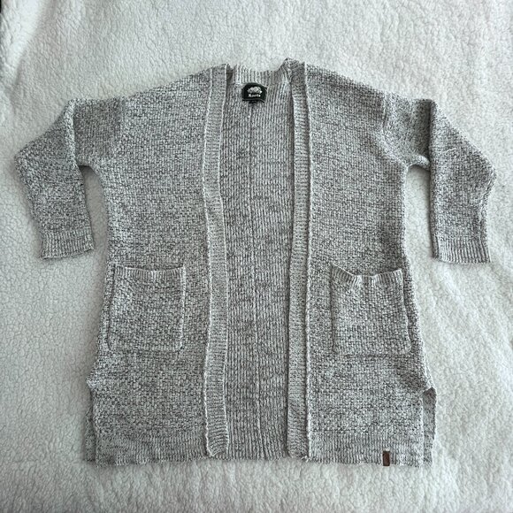Roots / Medium size / Cozy Knit Cardigan / Grey - salt & pepper - Picture 1 of 14